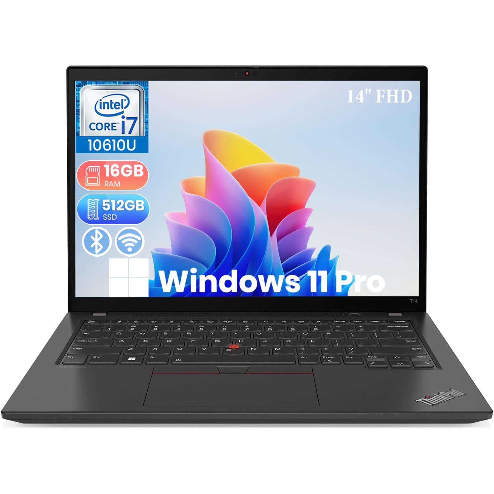 Amazon.com: Lenovo ThinkPad T14 Business Laptop 14-inch FHD
